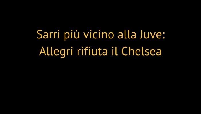 sarri juve