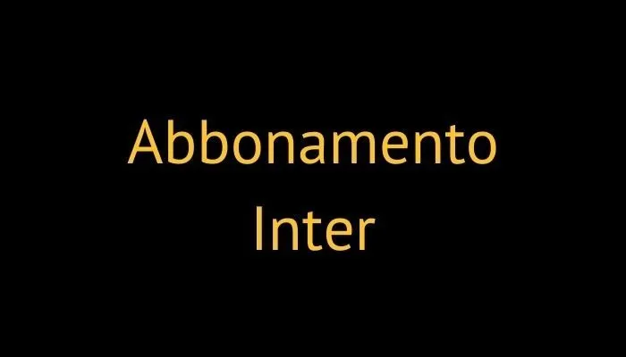 abbonamento inter