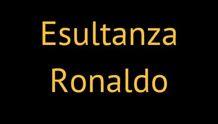 esultanza ronaldo