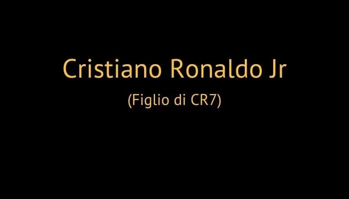 Cristiano Ronaldo Jr
