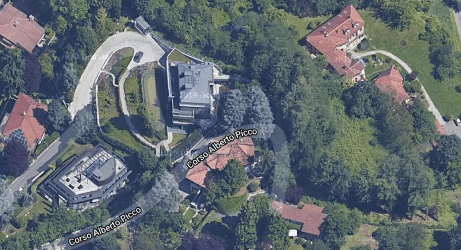 screen google maps villa Cristiano Ronaldo casa Torino