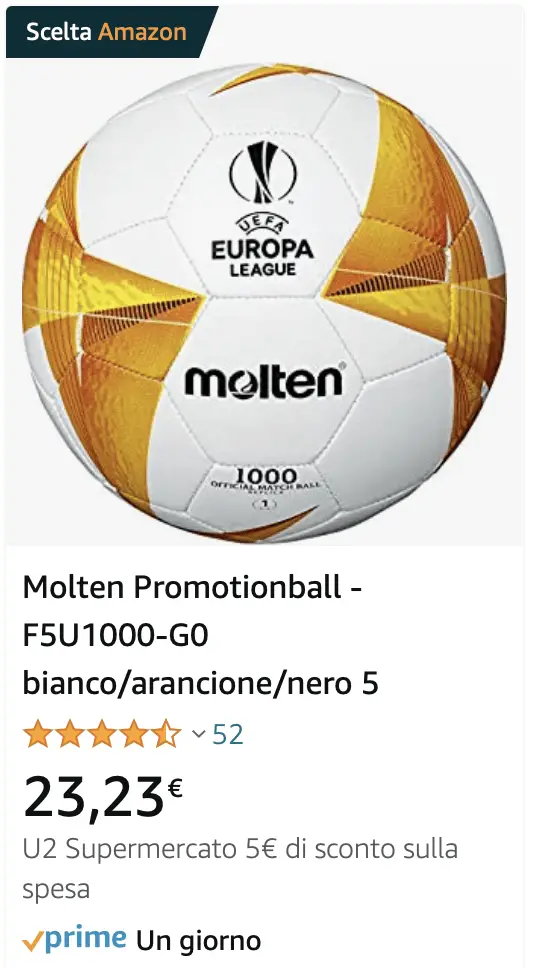 palla molten europa league