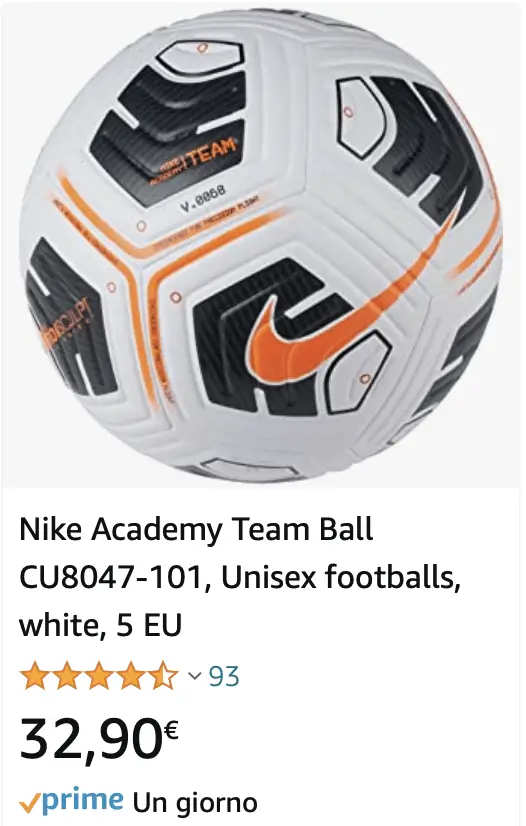 pallone nike academy