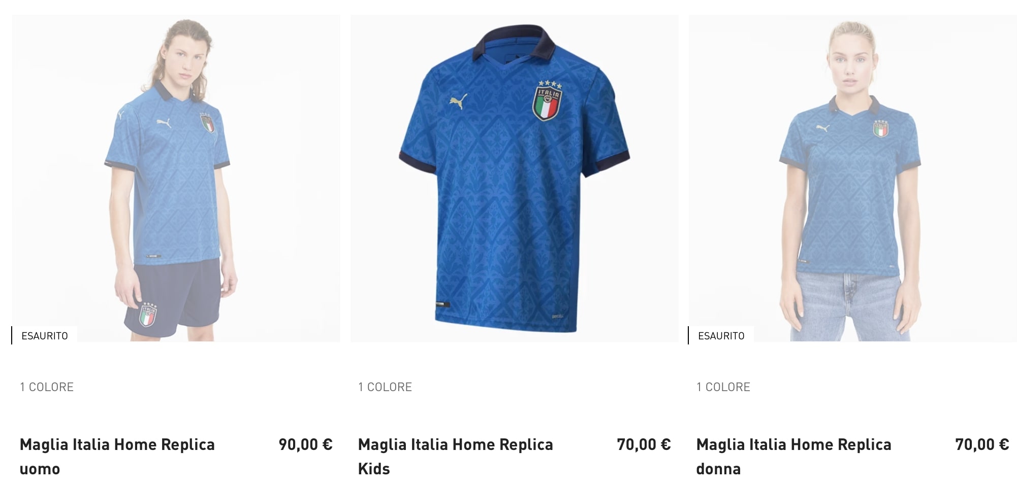 puma store magliette nazionale italiana euro 2020