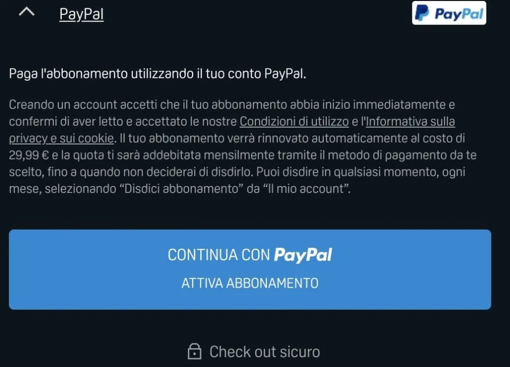 pagamento paypal 