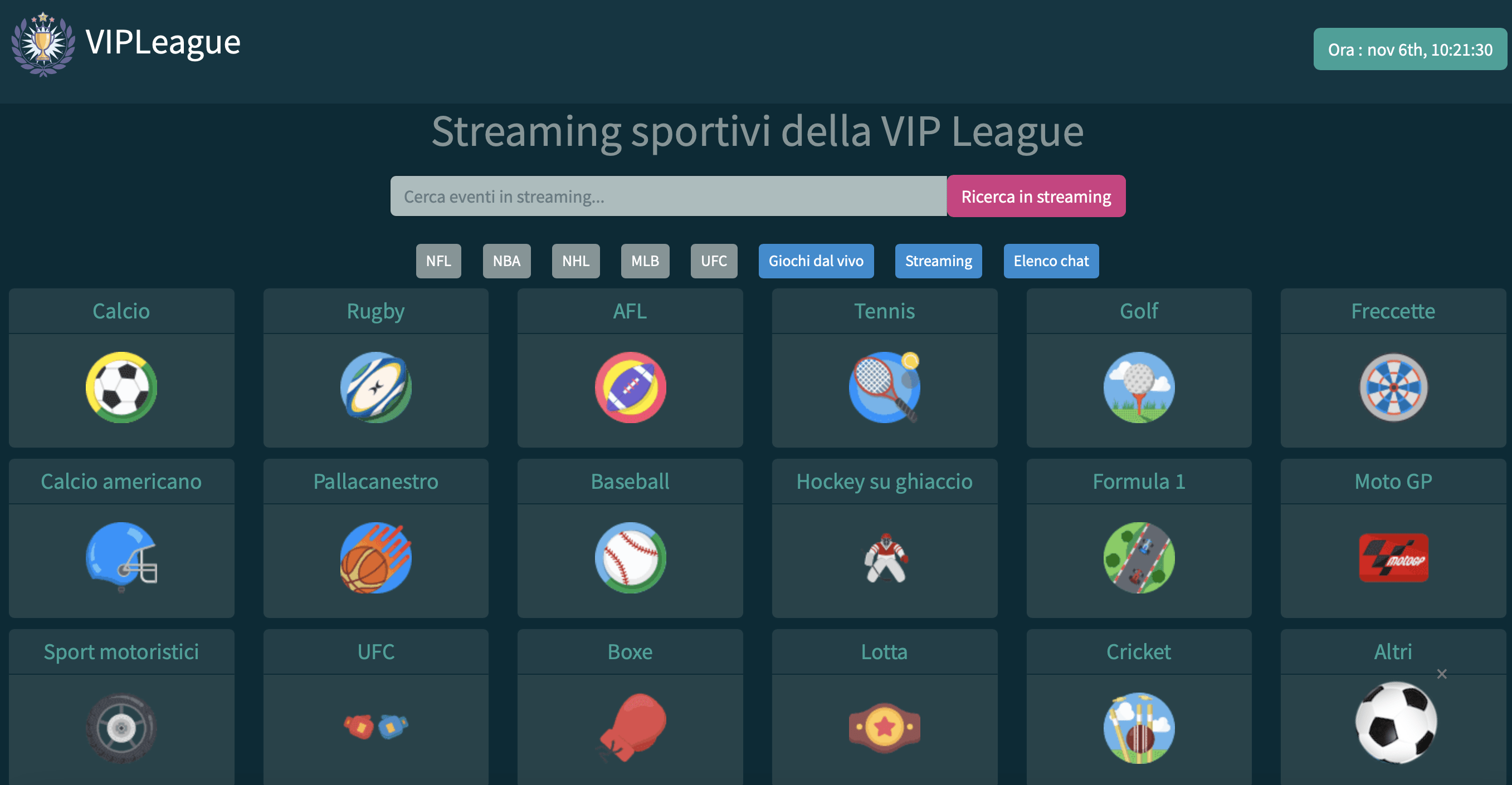 VIP League calcio streaming gratis funziona? Nuovo indirizzo