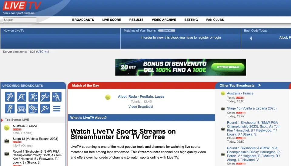 Livetv sx nuovo indirizzo