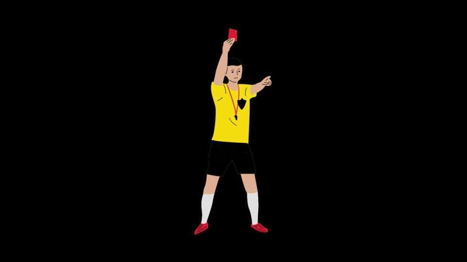 Cartellini calcio: quando dare il giallo o il rosso