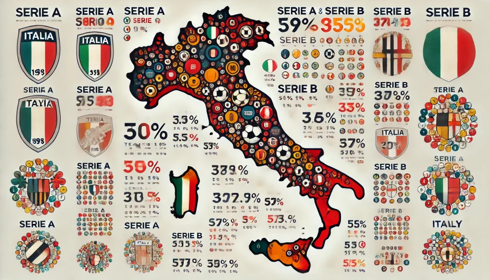 Serie A e serie B per regione